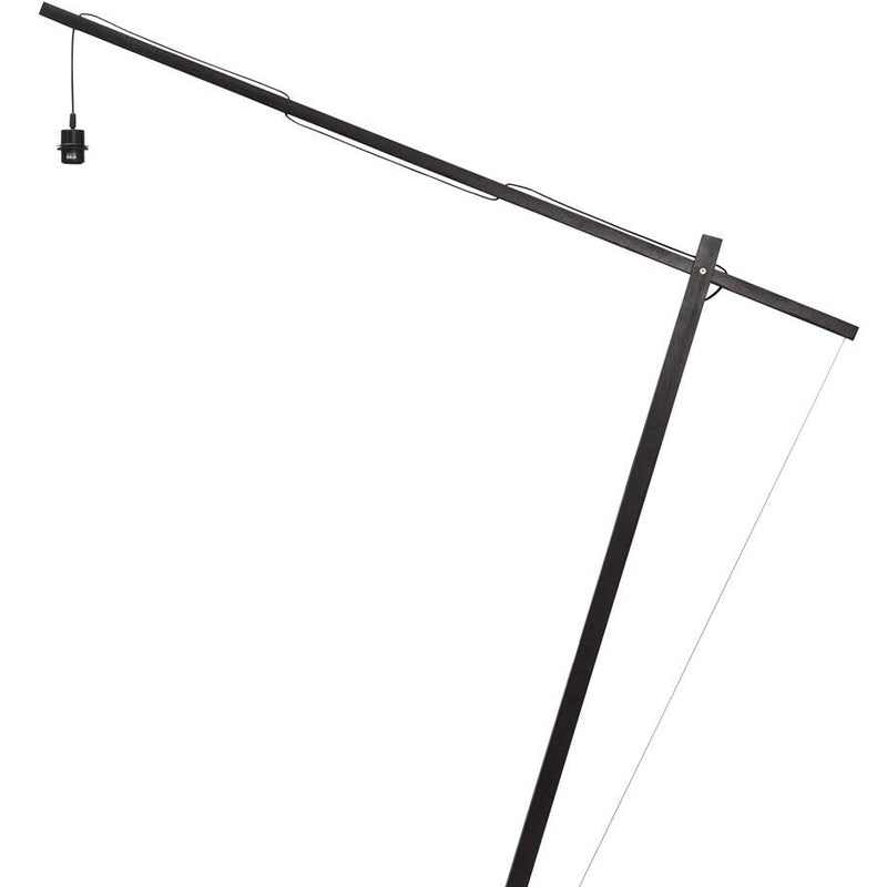 Lampadaire Java XL Bambou Noir 218 cm