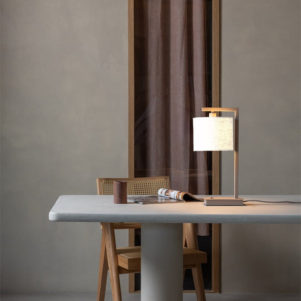 Lampe de Table Boston Sable et Blanc
