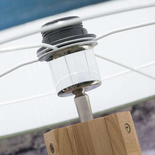 Lampadaire Annapurna Bambou et Lin Noir 159 cm