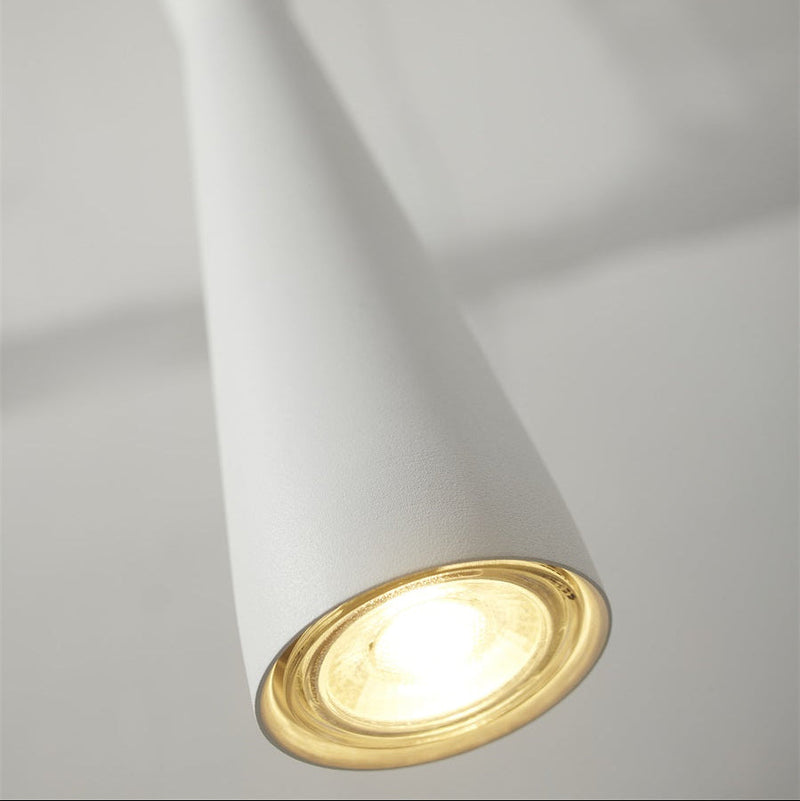 Suspension Cylindrique Bordeaux Blanche GU10