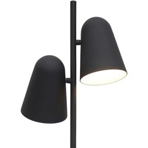 Lampadaire Salamanca Fer Noir à Double Abat-Jour 145 cm