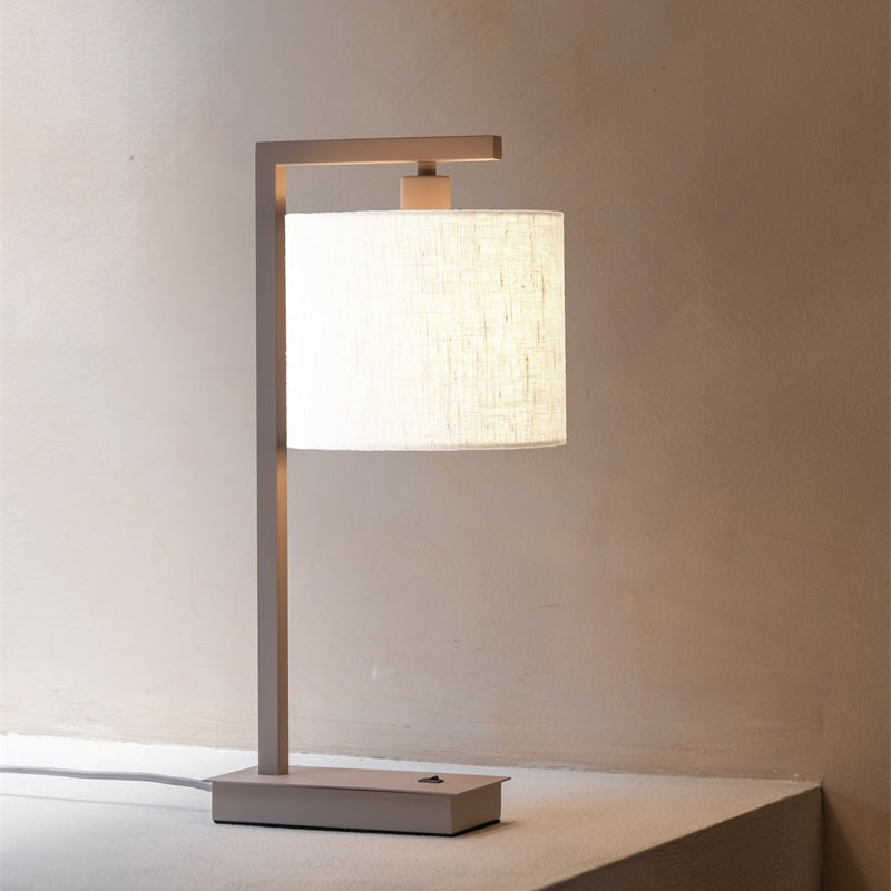 Lampe de Table Boston Sable et Blanc