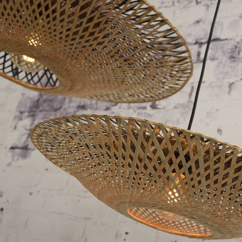 Suspension Kalimantan Bambou Plat Ø60 cm