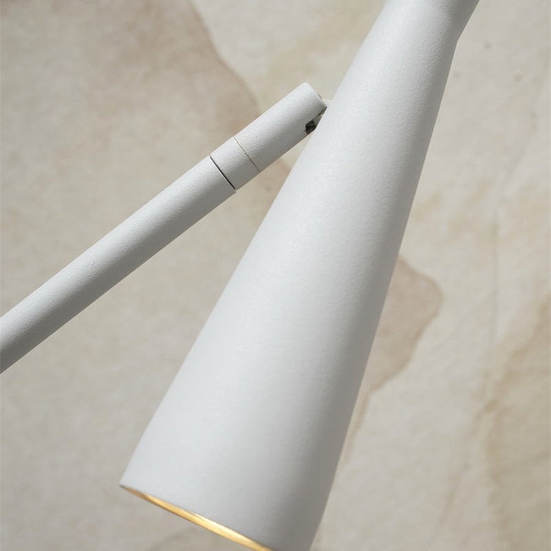 Lampadaire Bordeaux Fer Gris Clair GU10 145 cm