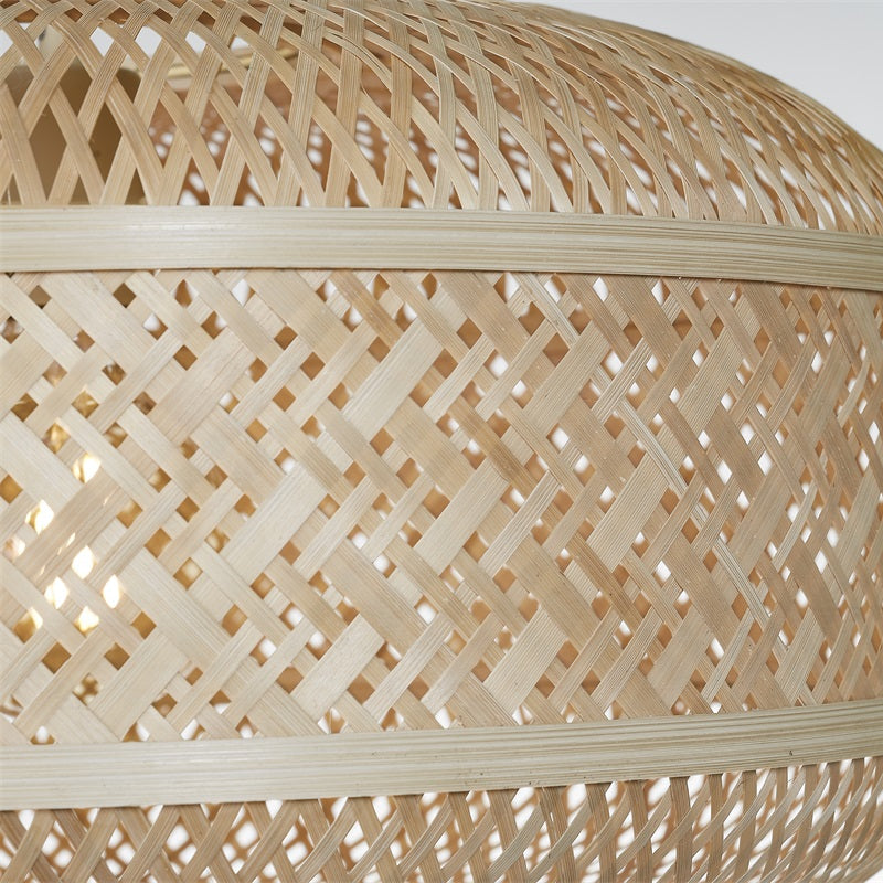 Suspension Langkawi Ronde Bambou Naturel 50 cm