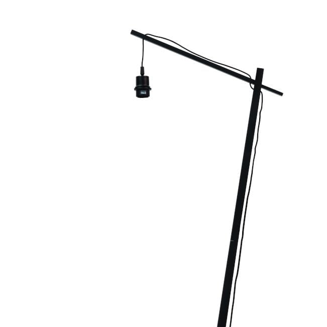 Lampadaire Kalimantan Bambou Naturel et Noir