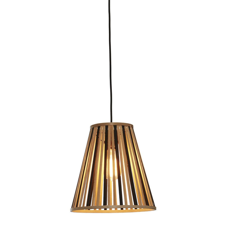 Suspension Merapi Bambou Noir et Naturel 30 cm