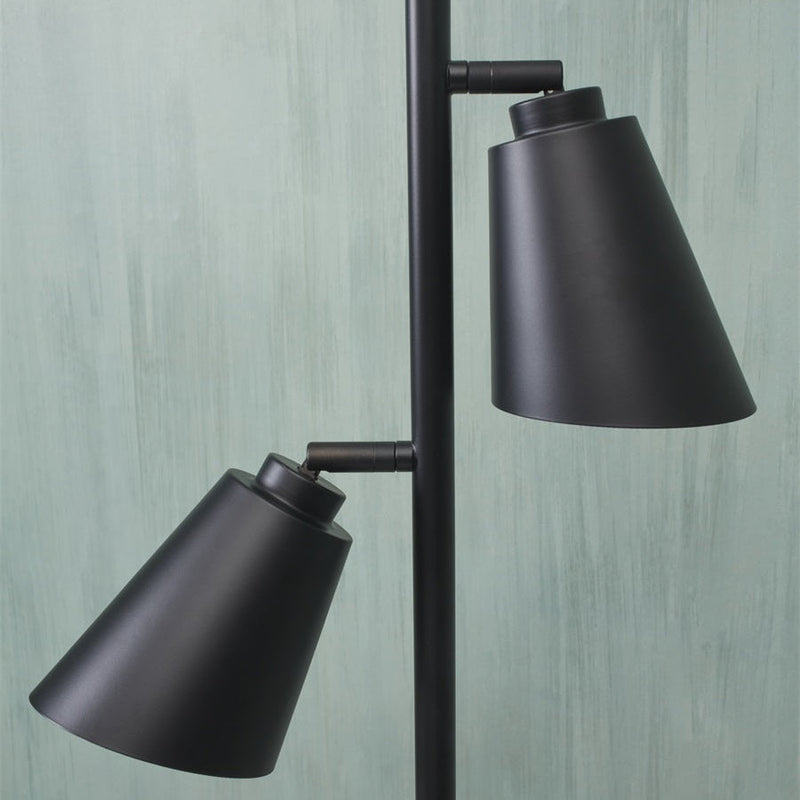 Lampadaire Salamanca 2 Abat-Jours Noir