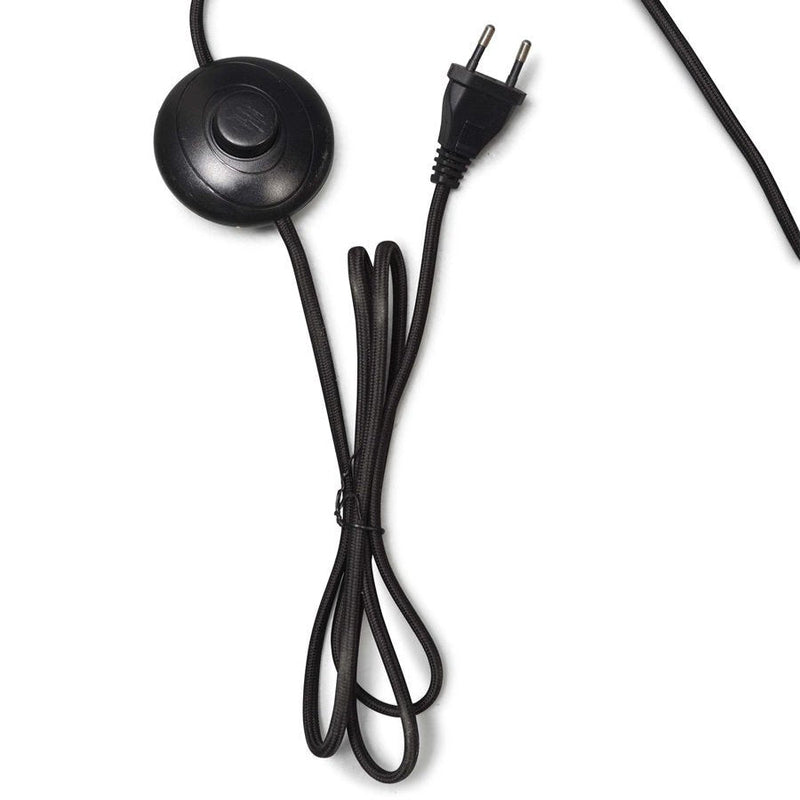 Lampadaire Bhutan Bambou Naturel et Noir 130 cm
