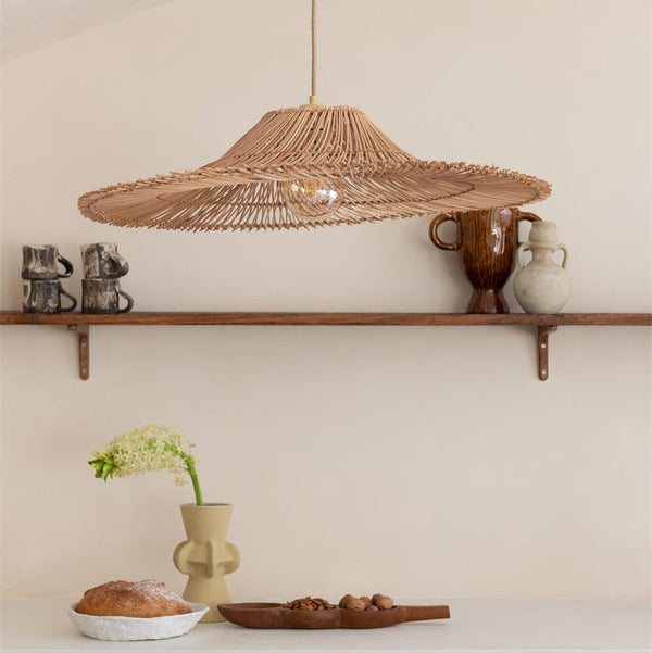 Suspension Cancun Rotin Naturel 70 cm