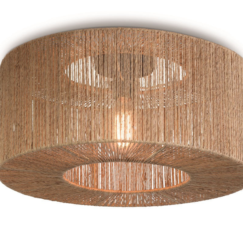 Plafonnier Iguazu Rond Jute Naturel 50 cm