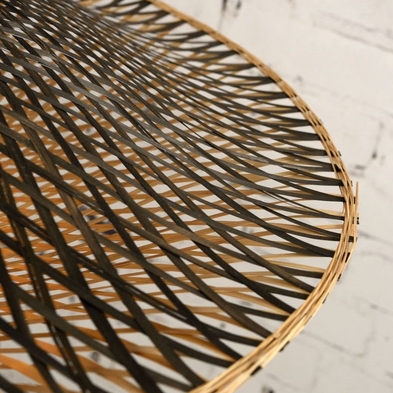 Lampadaire Kalimantan Bambou Naturel et Noir 176 cm