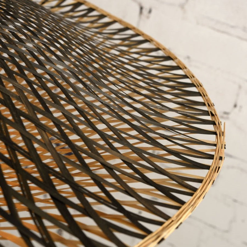 Lampadaire Kalimantan Bambou Naturel et Noir 176 cm