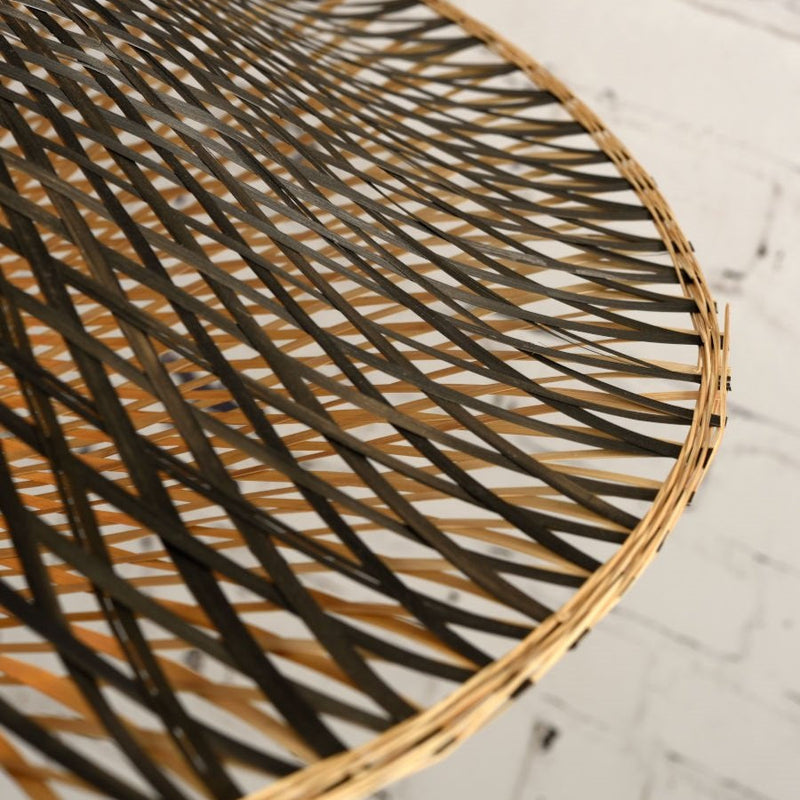 Lampadaire Kalimantan Bambou Naturel et Noir 218 cm