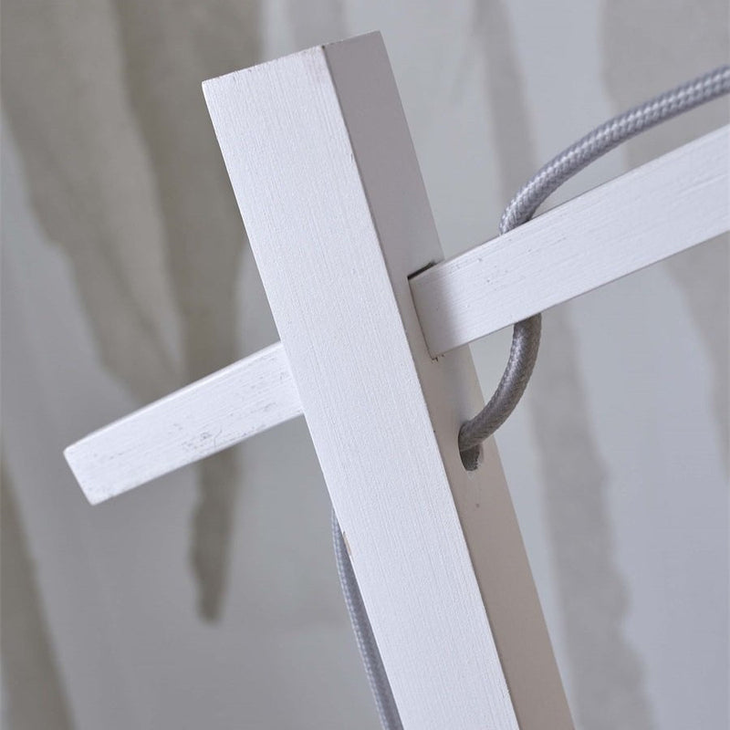 Lampadaire Ibiza Bambou Blanc et Naturel 150 cm