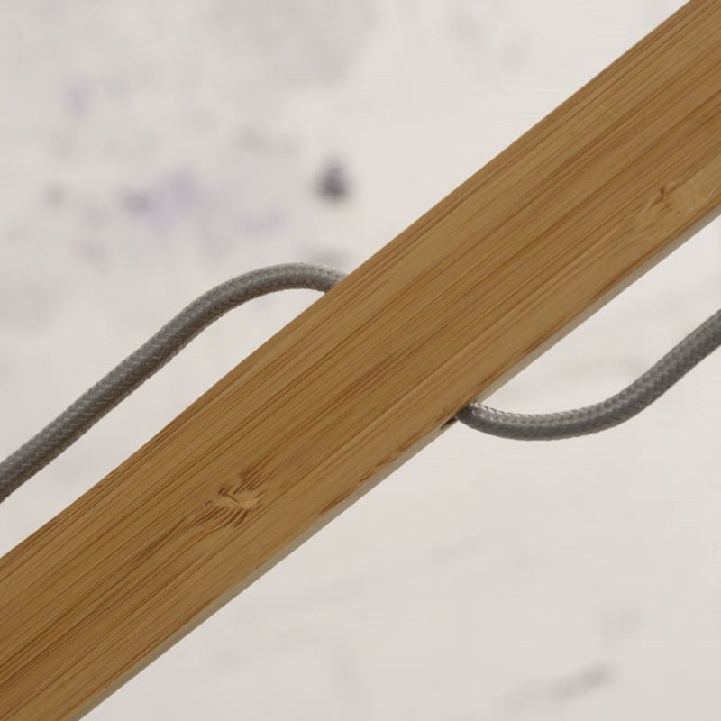 Lampadaire Kalimantan Bambou Naturel et Noir 218 cm