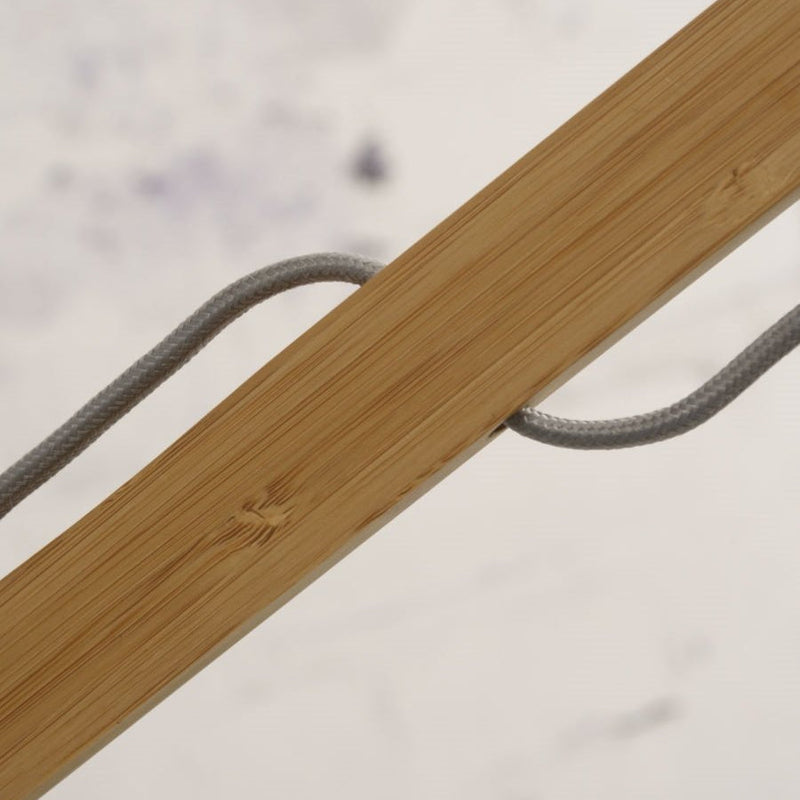 Lampadaire Kalimantan Bambou Naturel et Noir 218 cm