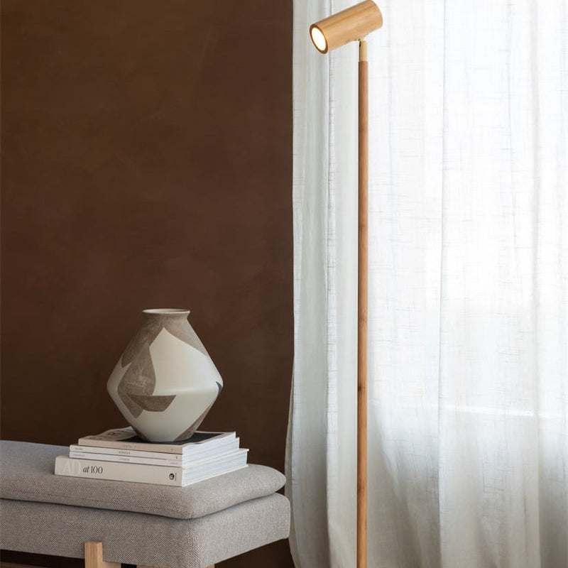 Lampadaire Java Bambou Naturel LED