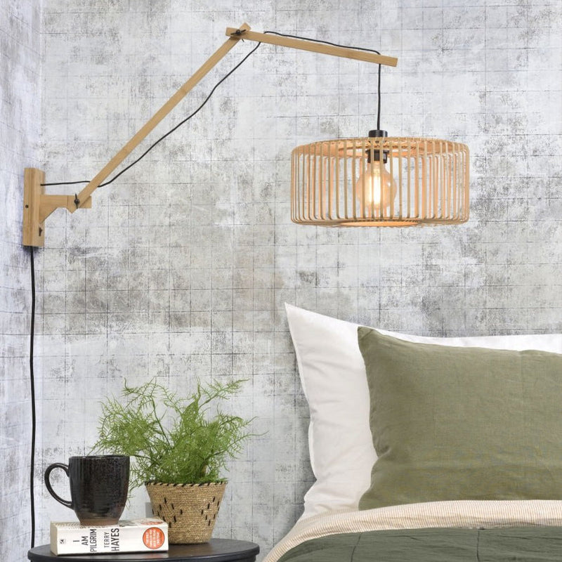Applique Murale Bromo Bambou Naturel 40x18 cm L