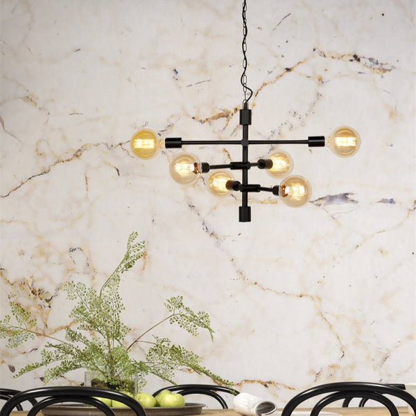 Suspension Nashville 3 Bras Noir