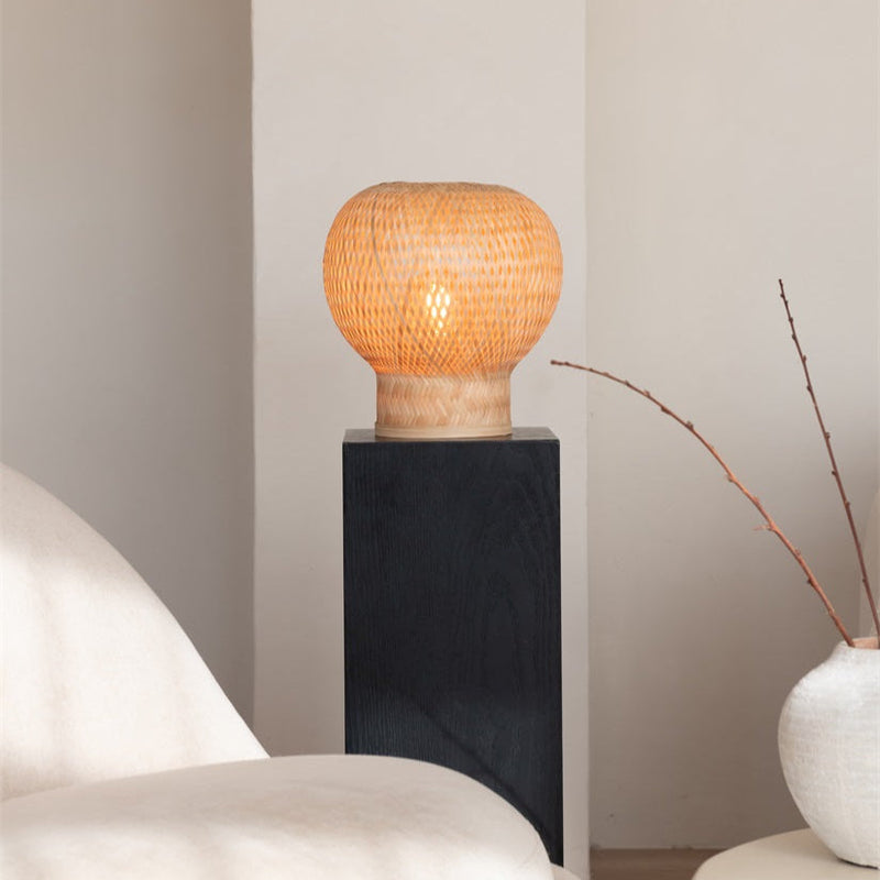 Lampe de Table Barbados Bambou Naturel 25 cm