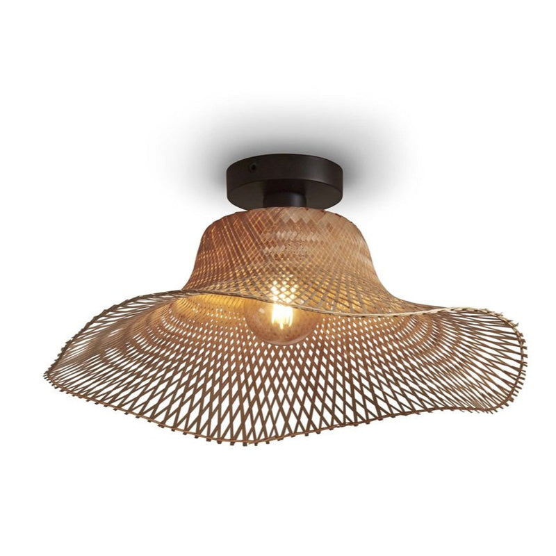Plafonnier Ibiza Wavy Bambou Naturel 50 cm