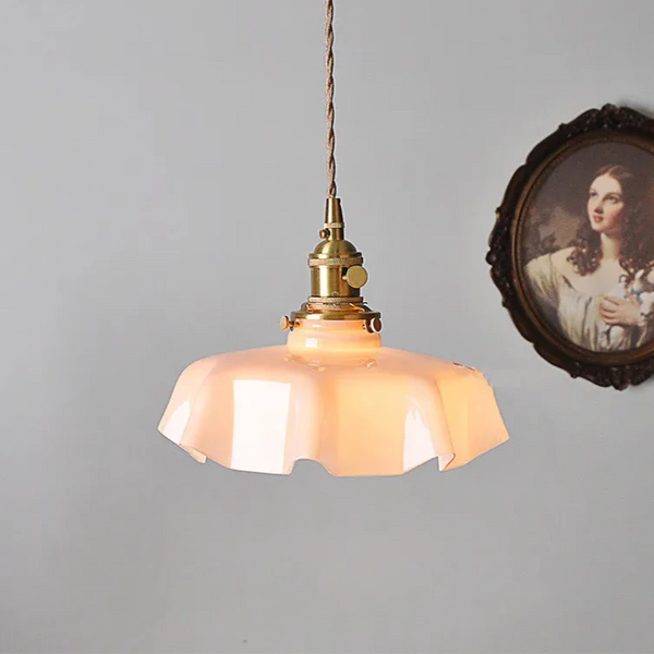 Suspension Nordique Fleur en Verre