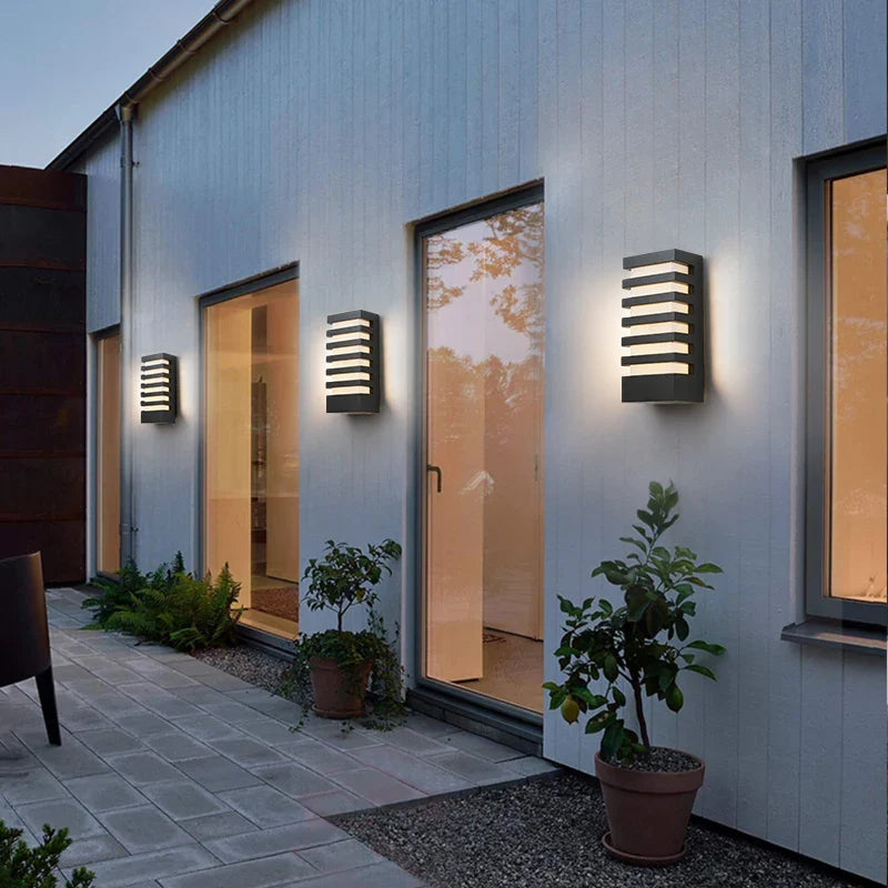 Applique Murale LED Aluminium Rayé Moderne