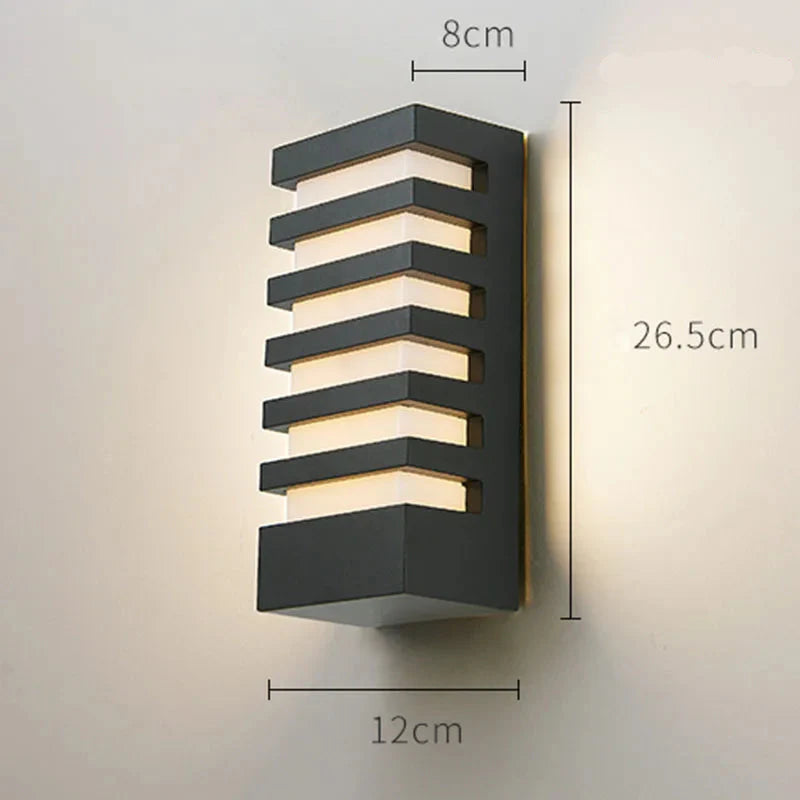 Applique Murale LED Aluminium Rayé Moderne