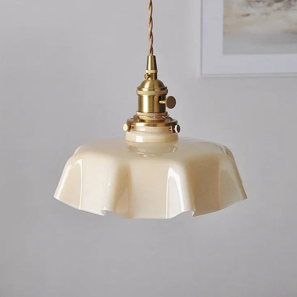 Suspension Nordique Fleur en Verre