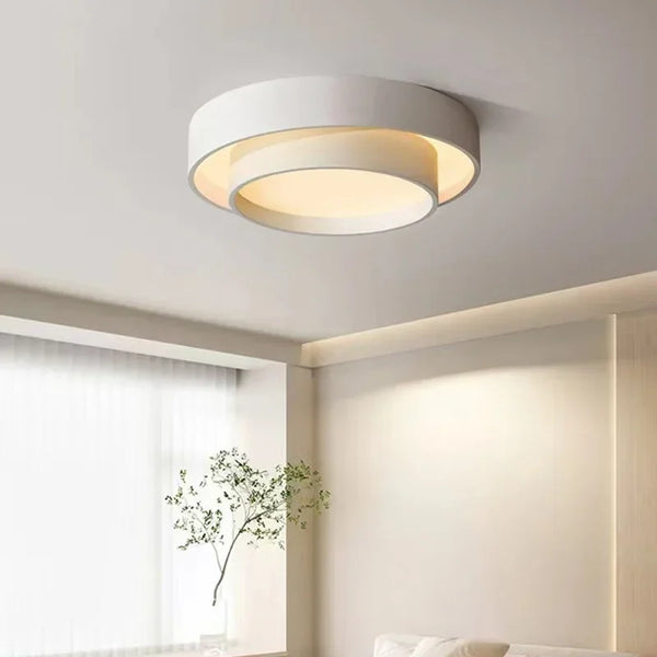 Plafonnier LED Nordique Double Cercle