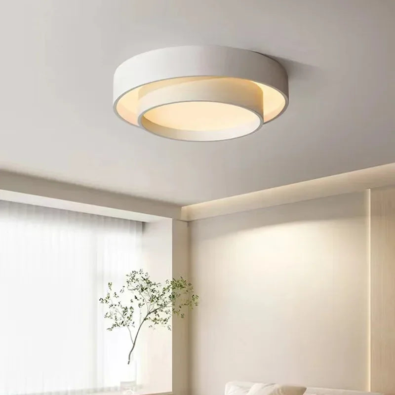 Plafonnier LED Nordique Double Cercle