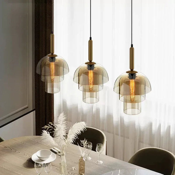Suspension Verre Nordique Minimaliste Élégante