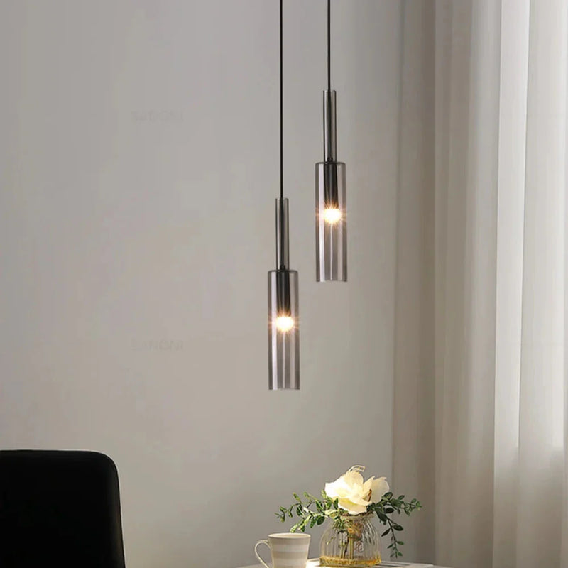 Suspension LED Tube Cristal Nordique