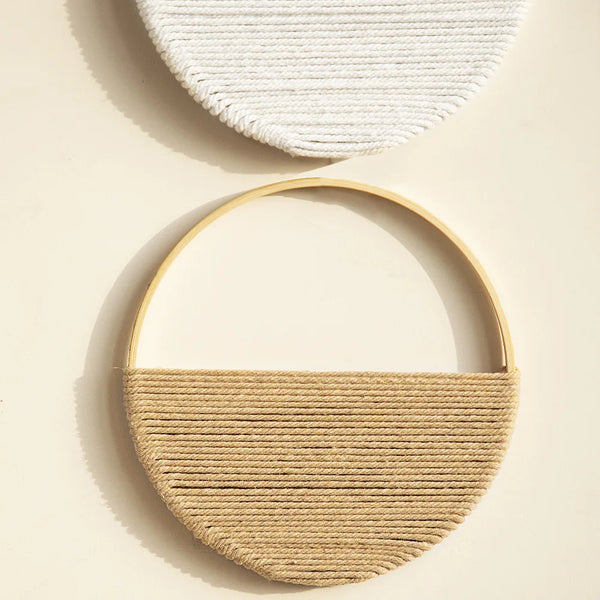 Lot 2 Plaques Murales Macramé Bohème