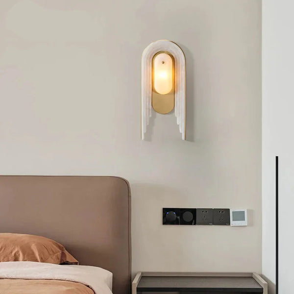 Applique Murale Ligne Marbre Moderne