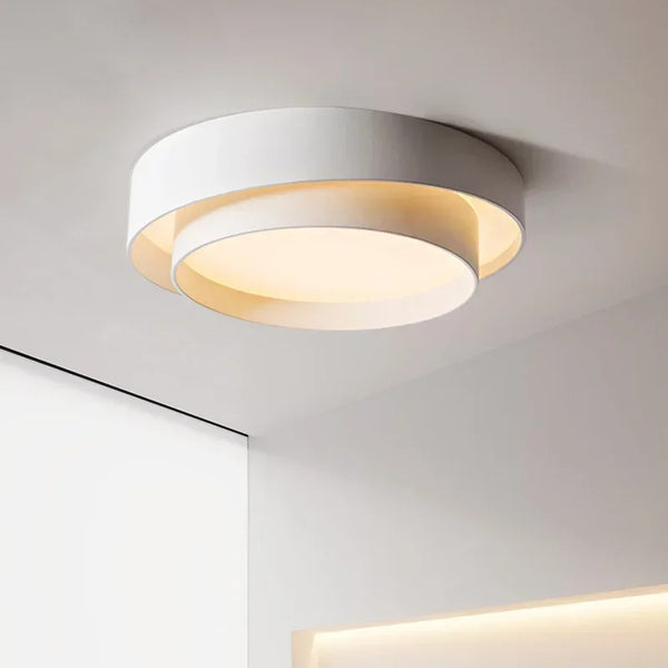 Plafonnier LED Nordique Double Cercle