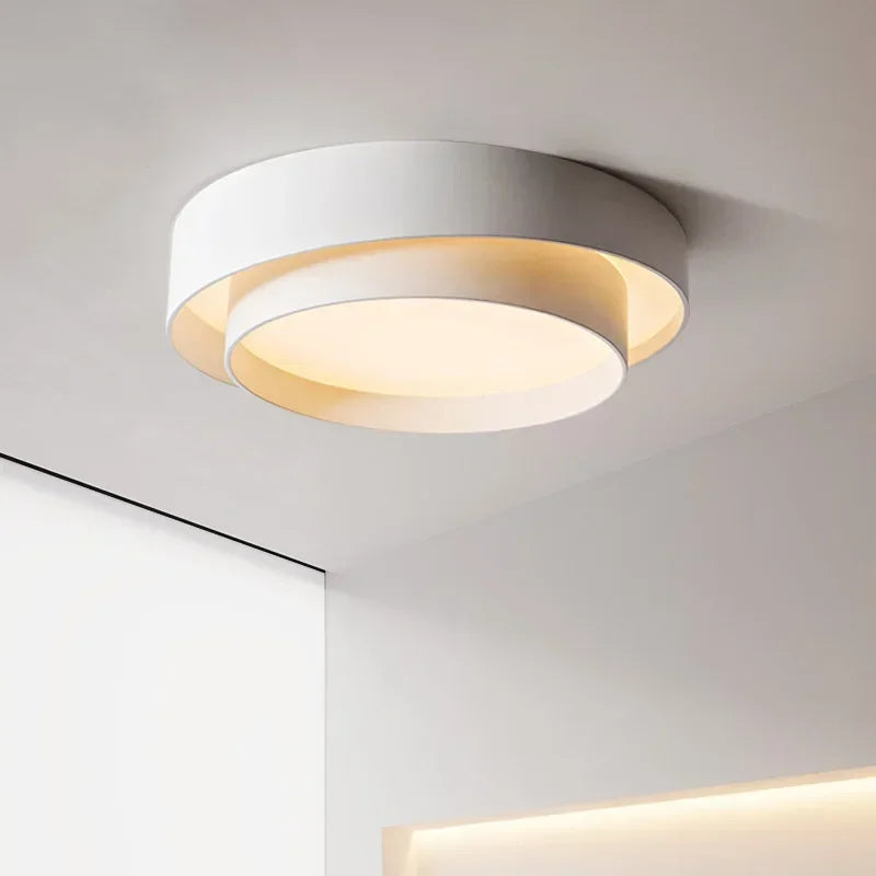 Plafonnier LED Nordique Double Cercle