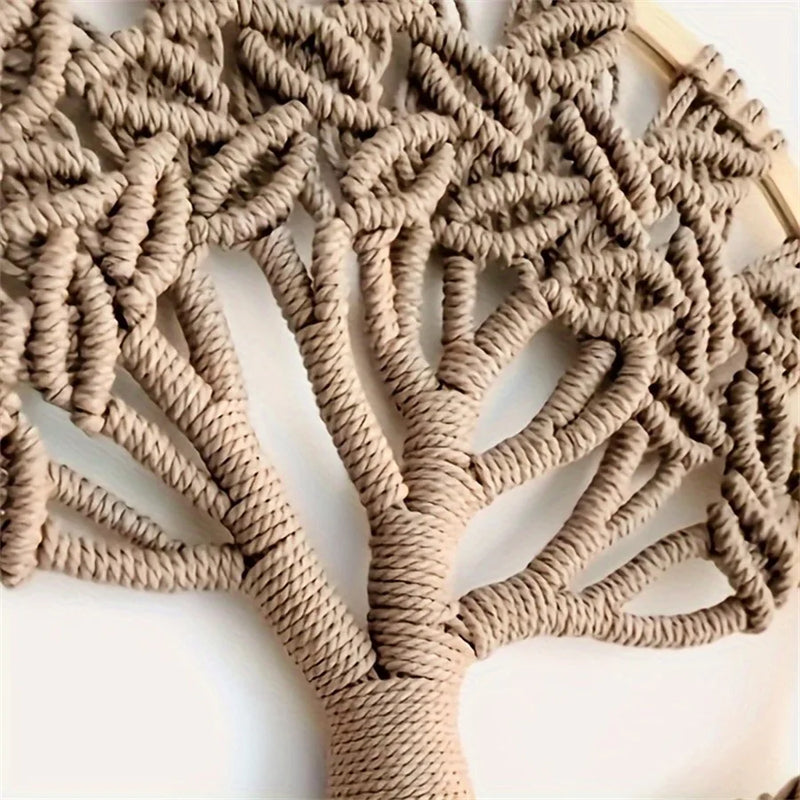 Macramé Bohème Arbre de Vie Tissé