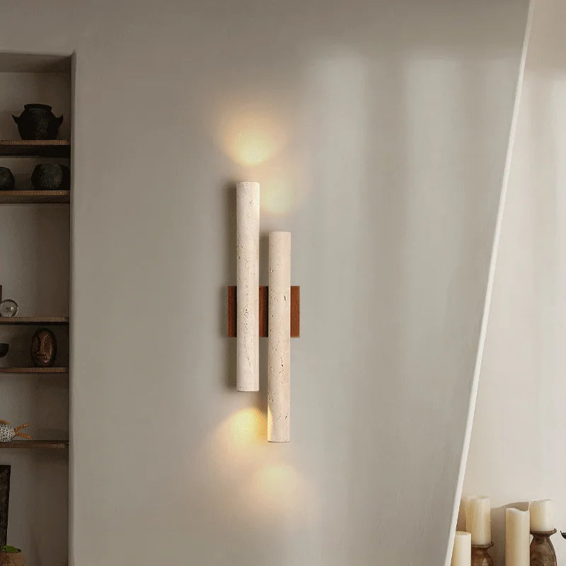 Applique Murale Double Pierre Naturelle