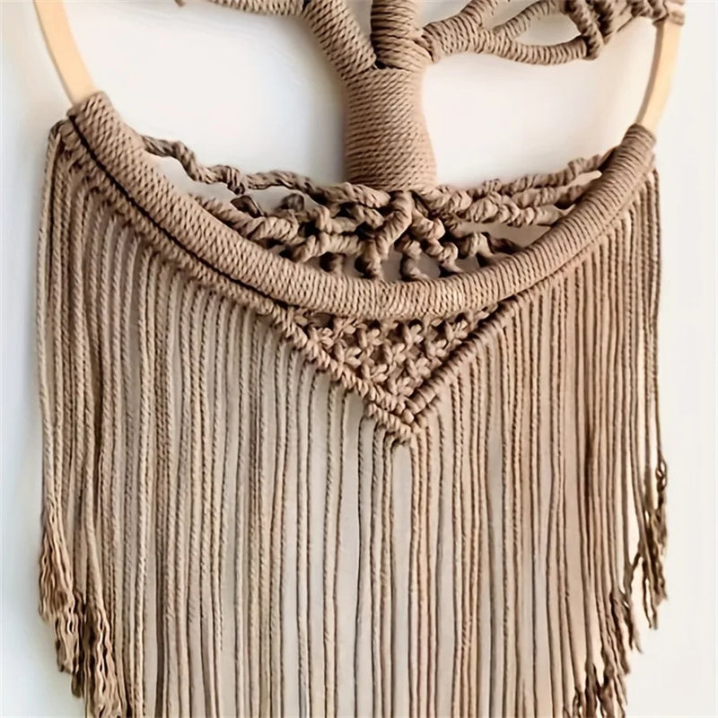 Macramé Bohème Arbre de Vie Tissé