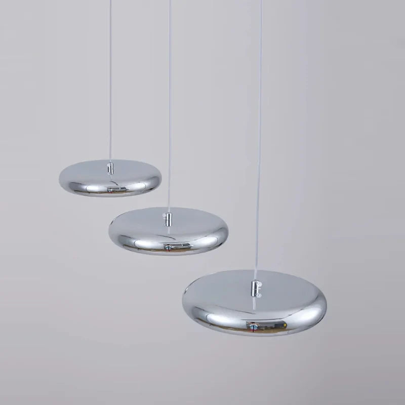 Suspension Chrome Plate Moderne LED