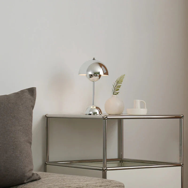 Lampe Nordique Chromée Sans Fil LED