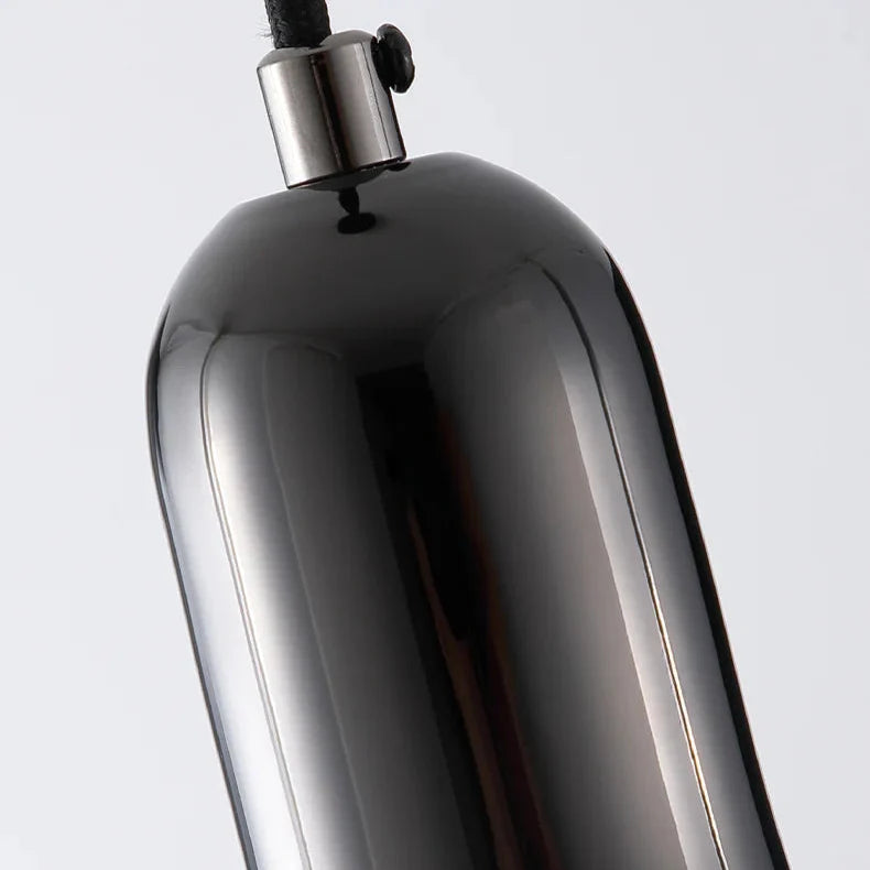 Suspension Circulaire Marbre Noir Moderne