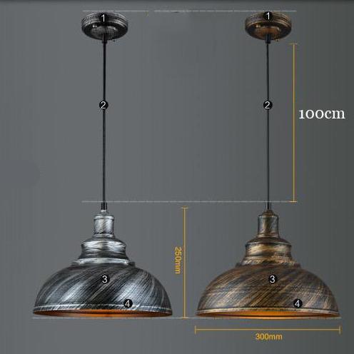 Suspension Industrielle Rétro LED Originale