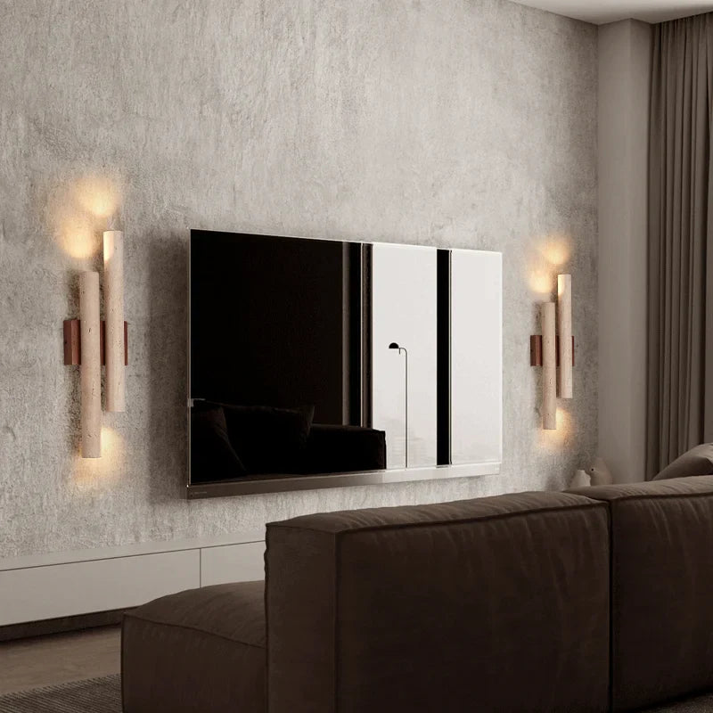 Applique Murale Double Pierre Naturelle