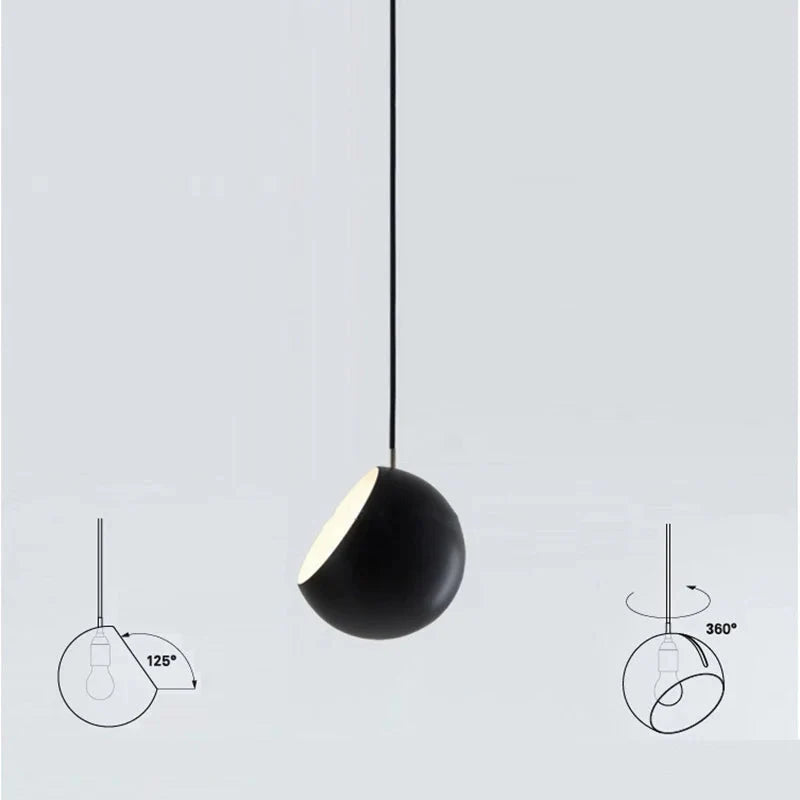 Suspension Sphère Ouverte Moderne Nordique