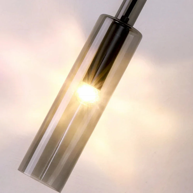 Suspension LED Tube Cristal Nordique