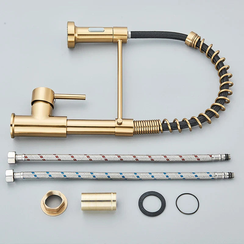 Robinet Doré Design Rotation 360°