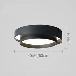 Plafonnier LED Nordique Double Cercle